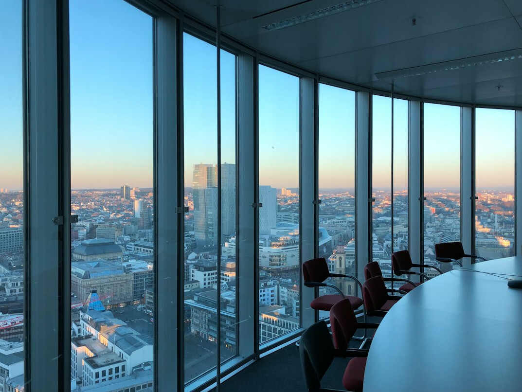 futuristic business office