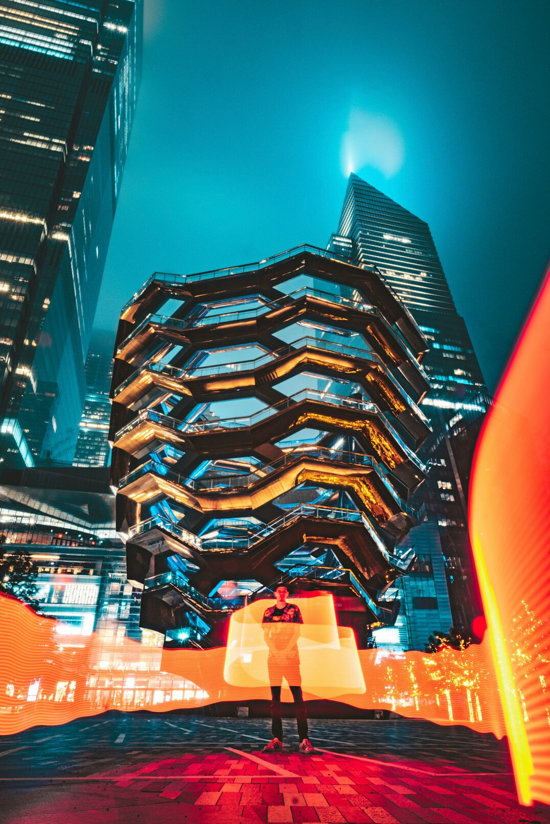 futuristic city with ai